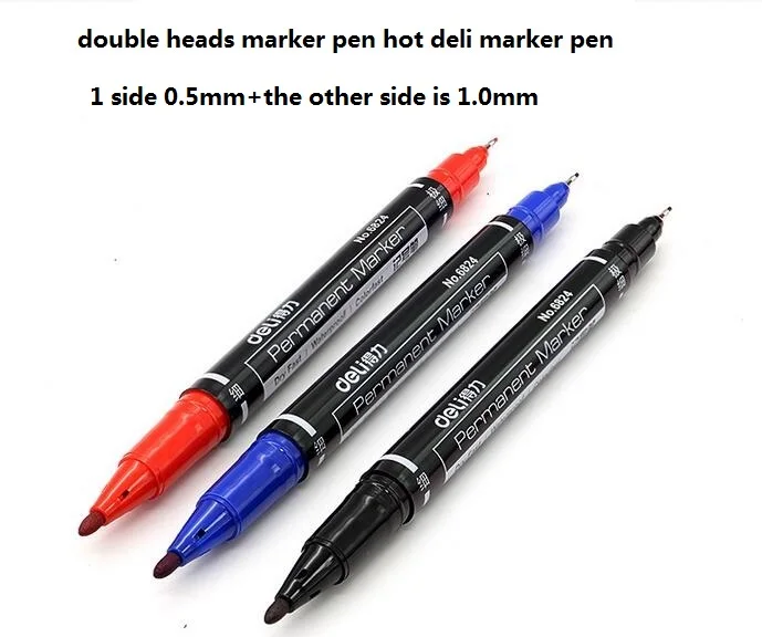 3 box(12 pcs/box) Dual side Marker pen School supplies Deli permanent