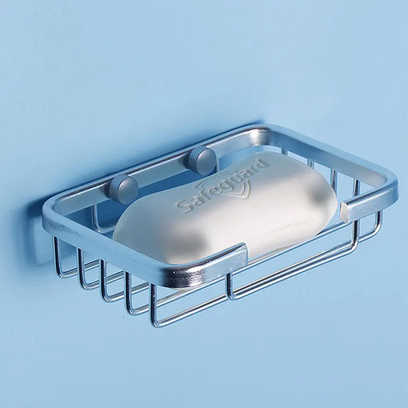 

Stainless Steel Soap Dish Drain Soap Shower Towels Storage Holder Kitchen Bathroom Cosmetic Travel Soap Organizer Shelves