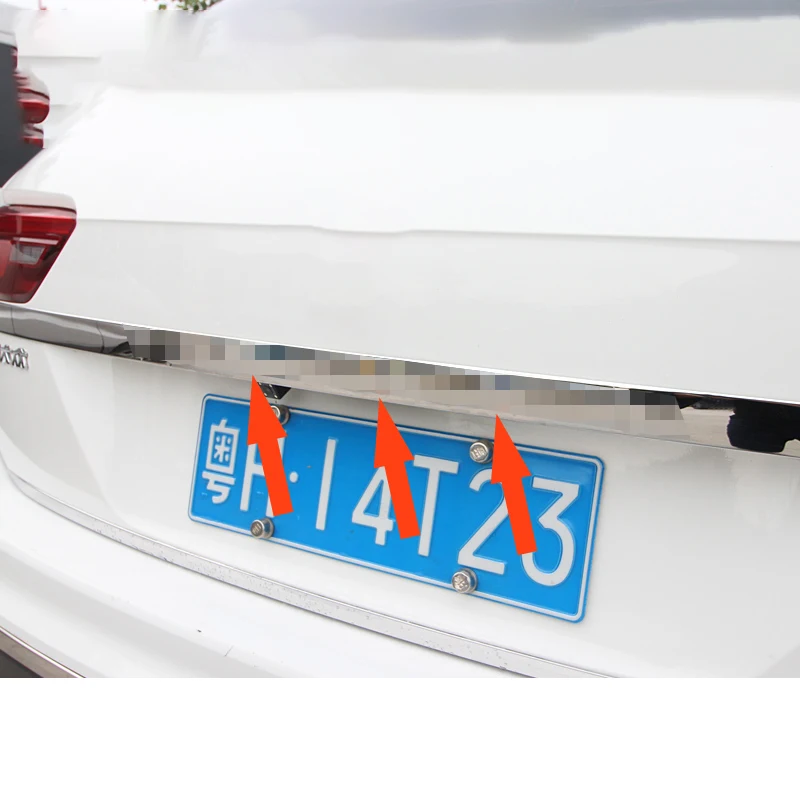 Для Tiguan второго поколения- Задняя Крышка багажника Накладка Стайлинг наклейка внешние части автомобиля внешние аксессуары