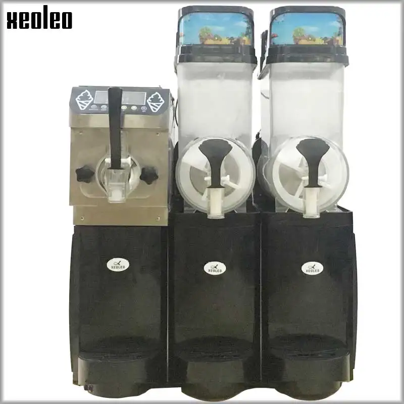 XEOLEO Slush machine и машина для мороженого вместе 15 л * 2 льдогенератор с одним вкусом 16