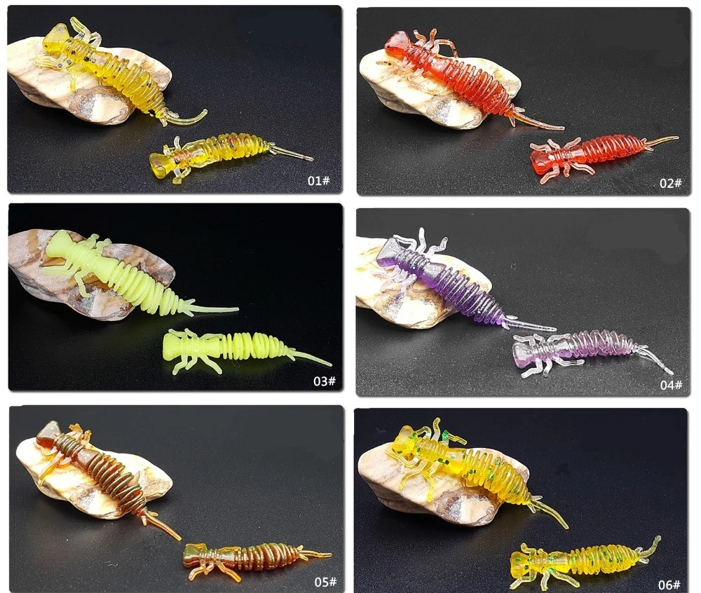 50個サイズ4センチメートル5センチメートルトンボソフト釣りワームはジギングルアー釣り餌人工タックルルアー Fishing Worms Worm Lurejigging Lure Aliexpress