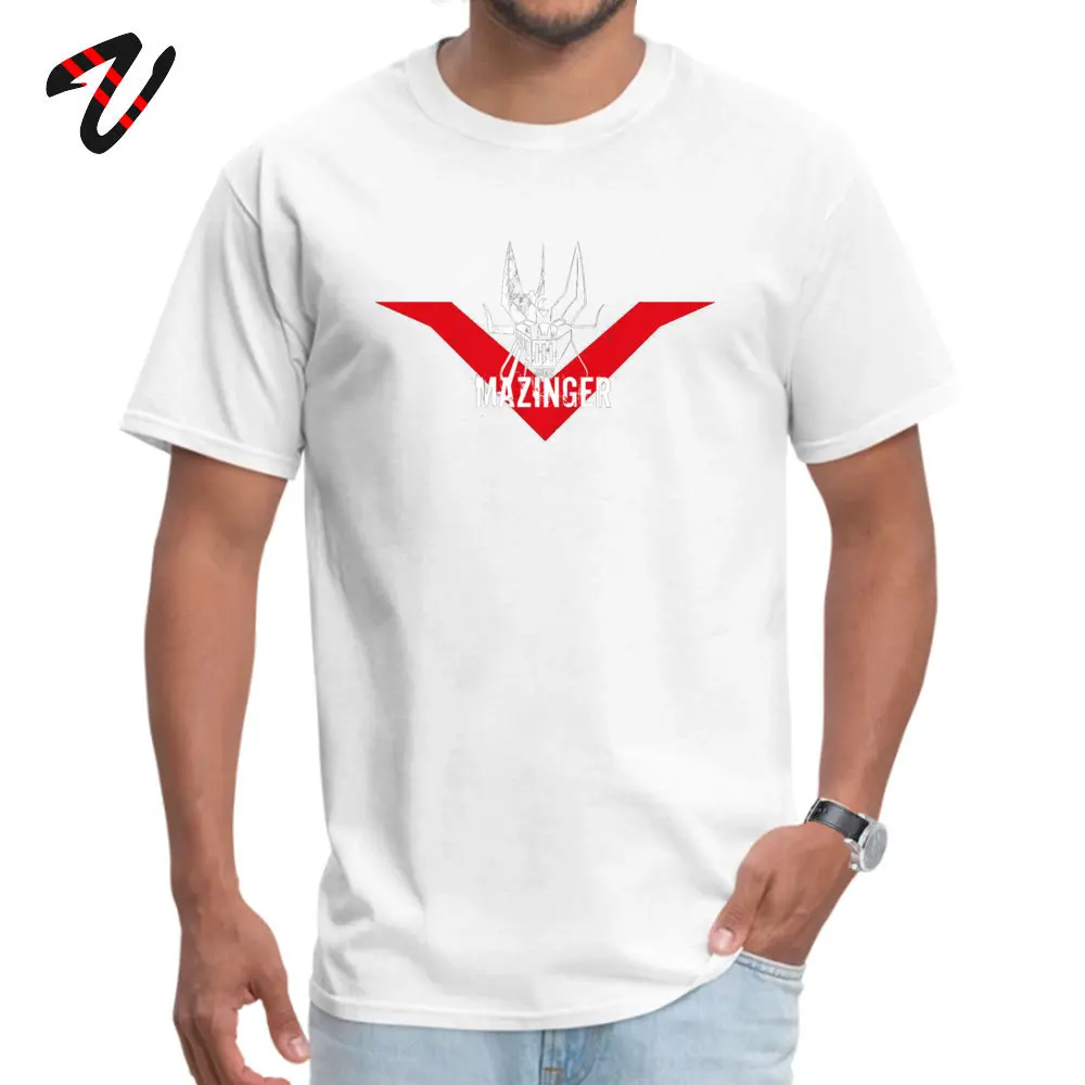 Grande Mazinga Head Camisa Summer Fall 100% Cotton Round Neck Male Tops T Shirt T Shirts Prevalent Short Sleeve Top T-shirts 190710Grande Mazinga Head white
