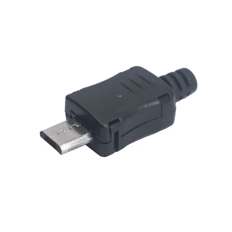 10 шт./партия USB Мужской 5 Pin с оболочкой пластиковый корпус Micro USB разъем Jack хвост телефонный разъем Sockect терминалы DIY сборки