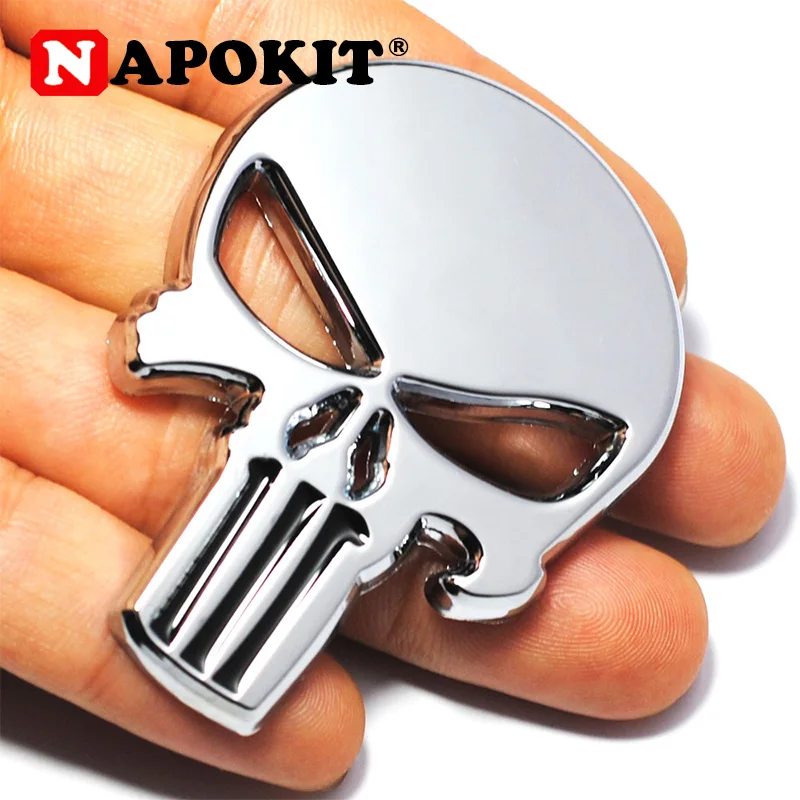 

Cool 3D Skull Metal Skeleton Car Motorcycle Sticker Label Skull Emblem Badge Motorcycle Car Styling Stickers Decal Accessories