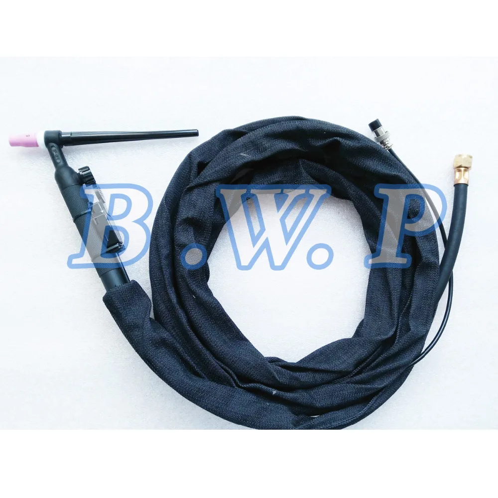 Фонарь для сварки TIG 12 футов (4 м) гибкий фонарик с газовым клапаном 125 а M16 * 1 5