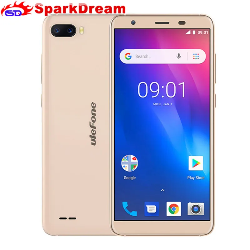 Ulefone S1 смартфон mt6580 четыре ядра 1 ГБ Оперативная память 8 ГБ Встроенная память Face ID Android 8,1 Dual сзади Камера 3000 мАч 5,5 дюймов 18:9 телефон