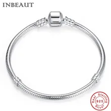 Женский браслет цепочка INBEAUT Серебряное украшение из