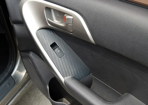 Автомобильные наклейки из углеродного волокна для рукопожатия внутри автомобиля для KIA Forte 2009