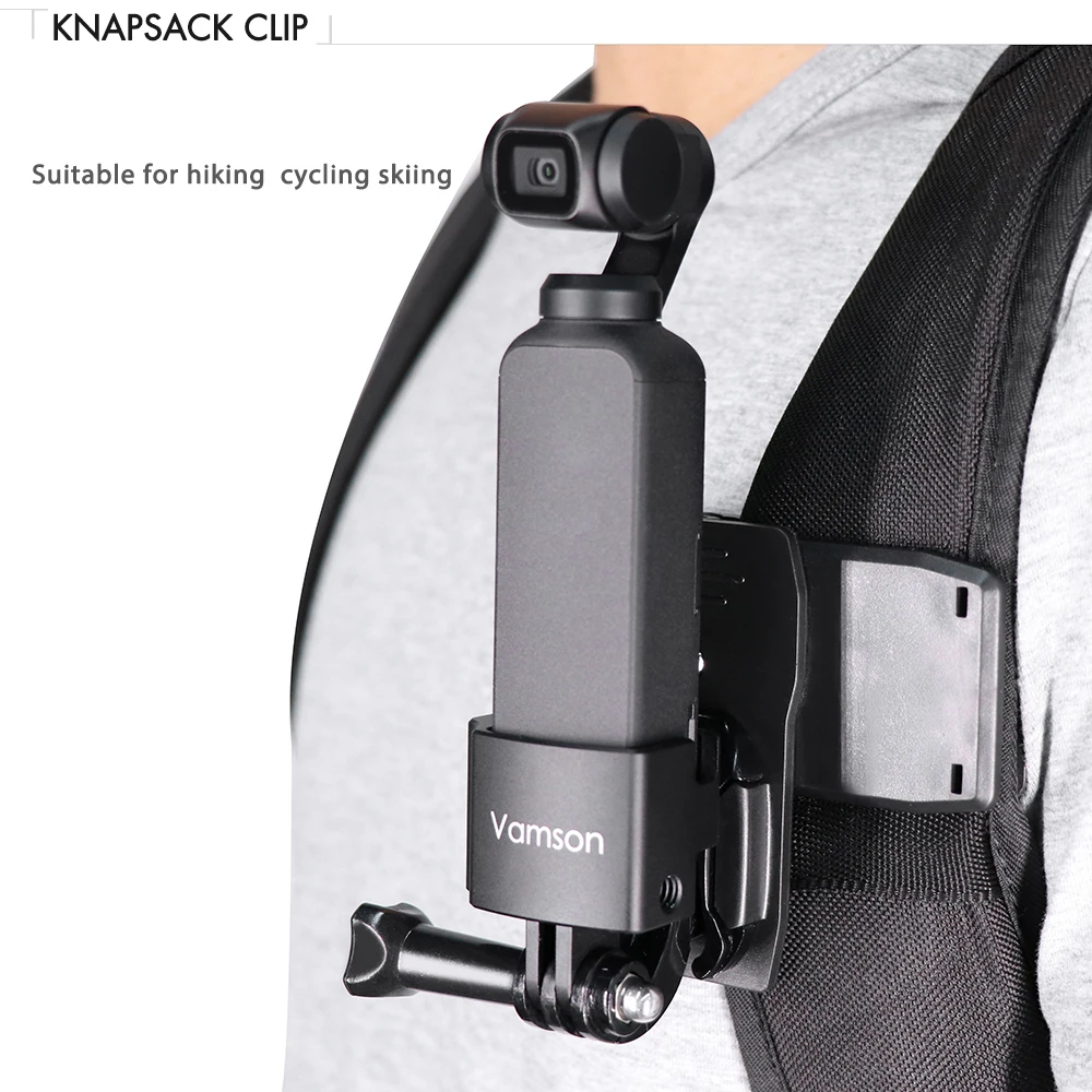 Vamson для DJI OSMO карманные аксессуары нагрудный ремень рюкзак зажим селфи палка