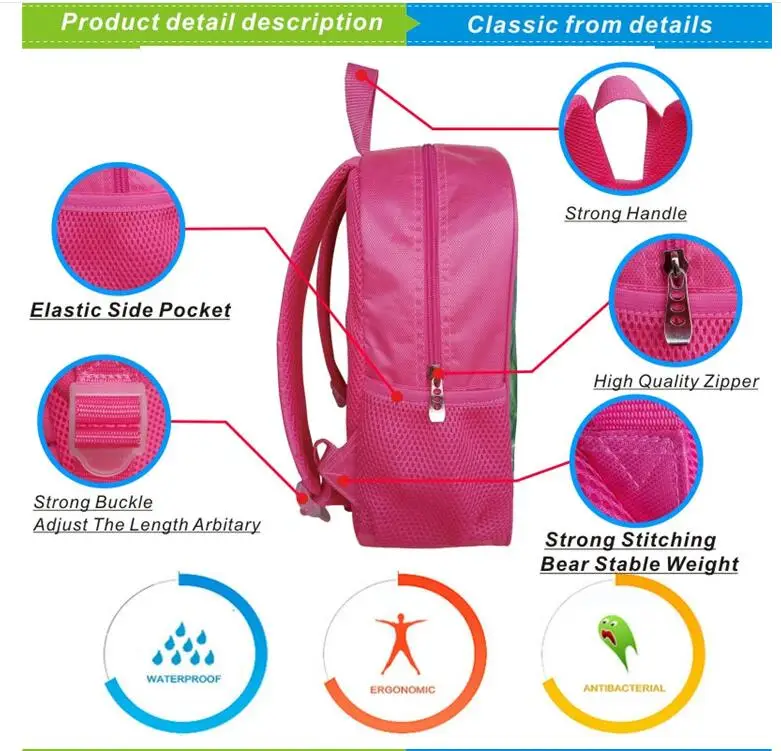 Bonito pouco sereia ariel princesa mochila crianças