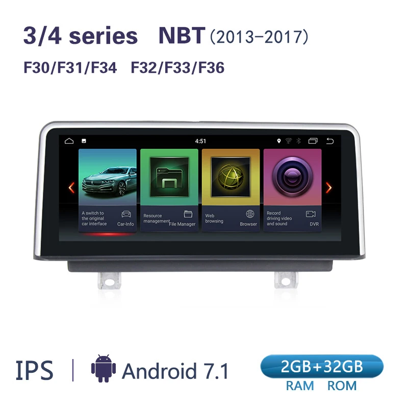 Новинка! 10," ips ID7 Android 7,1 автомобильный dvd Радио мультимедийный плеер для BMW 1 серии F20 F21 для 3 серии F30 F31 F34 gps навигация - Цвет: 3 Series