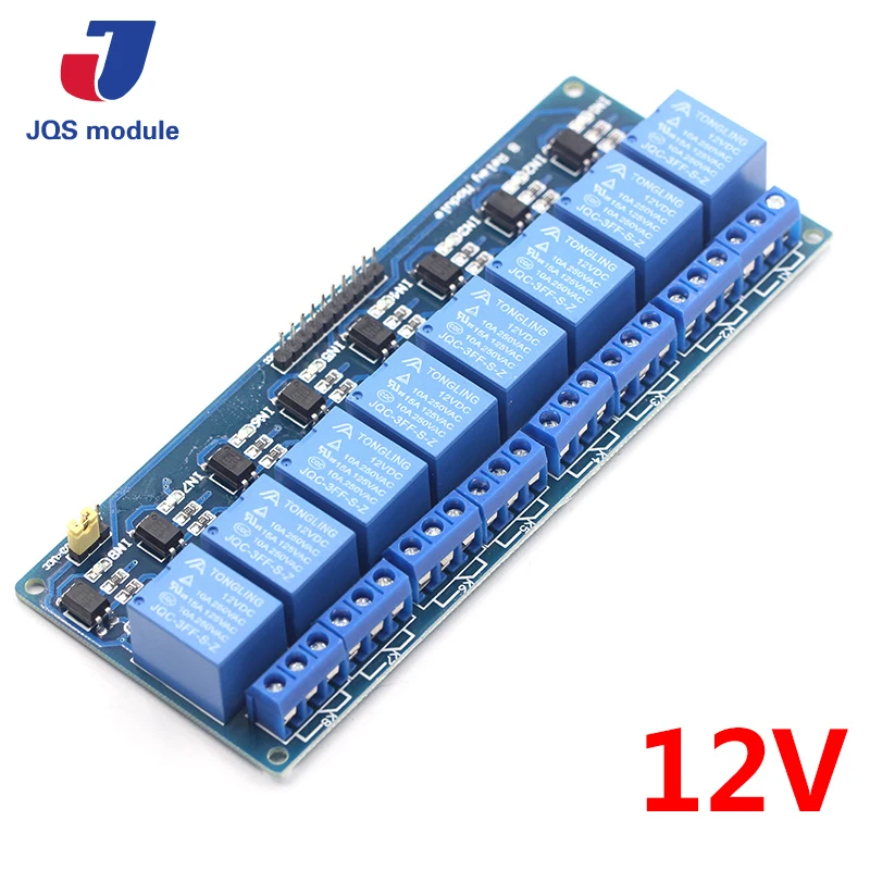 

12V 8-Channel Relay Module Board for Arduino PIC AVR MCU DSP ARM Electronic Best price 8 Channel Relay Module