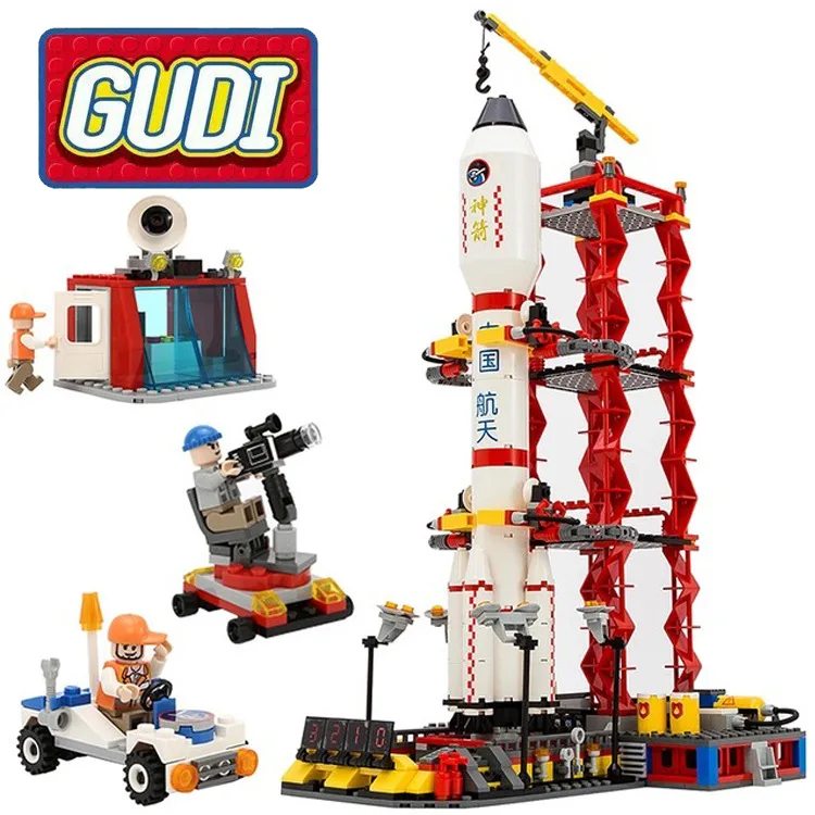 

Gudi 8816 753pcs Space Series Rocket Station Launch Center Building Block Boys Bricks Toy Brick Toys For Children