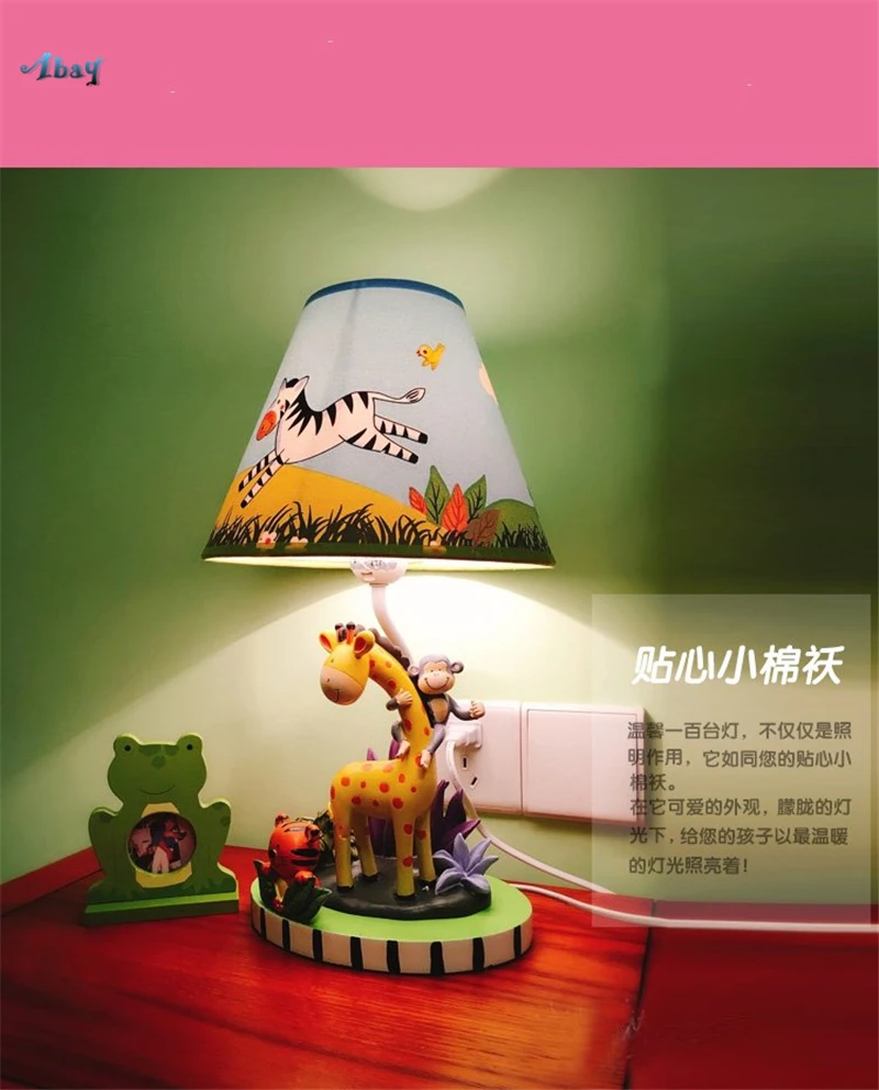 Креативная мультяшная длинная настольная лампа в форме оленя Jin для гостиной, спальни, кабинета, детской комнаты, прикроватная лампа для дома, Deco Led