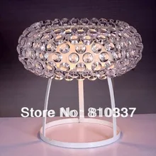 Прозрачная Gloden 35 см 50 см современная настольная лампа шар Настольные светильники FG805