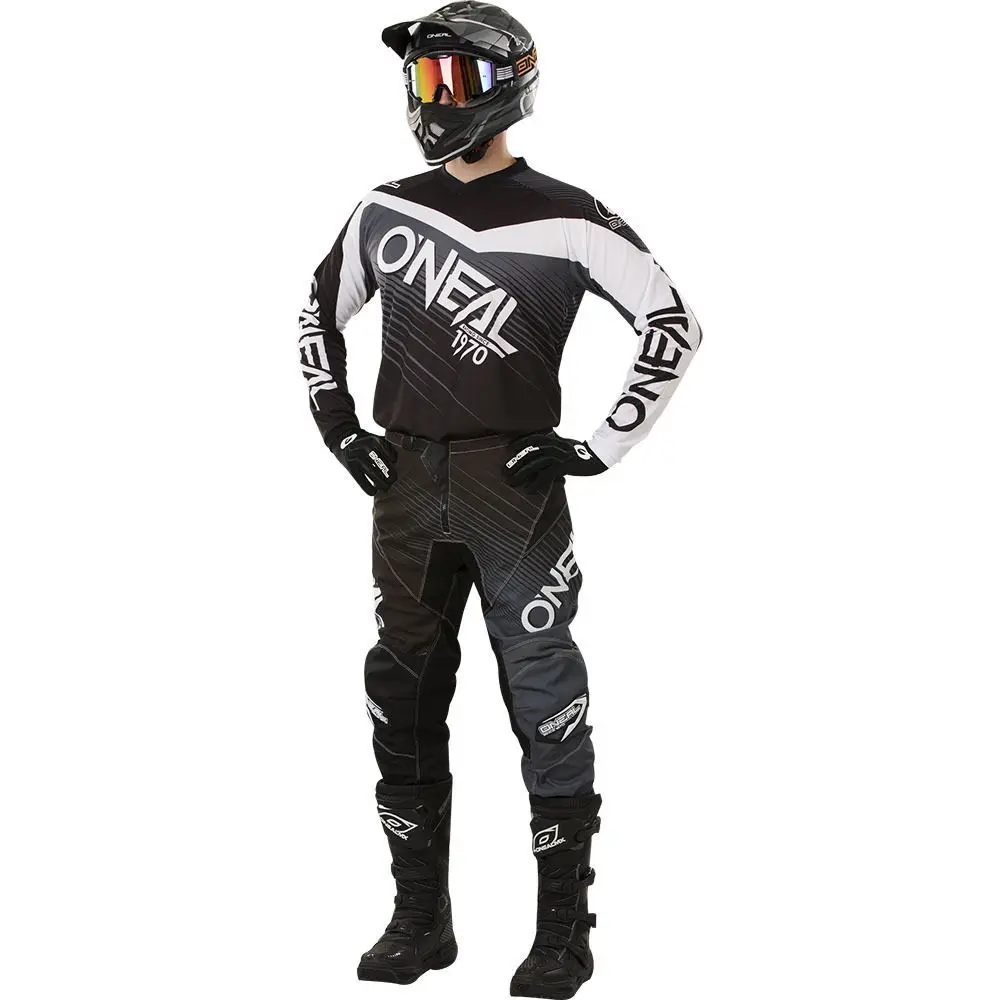 

2018 Element Jersey Pants Combo Motorbike Dirt Bike Off-road Cycling Gear Set Black Grey Racing motocross