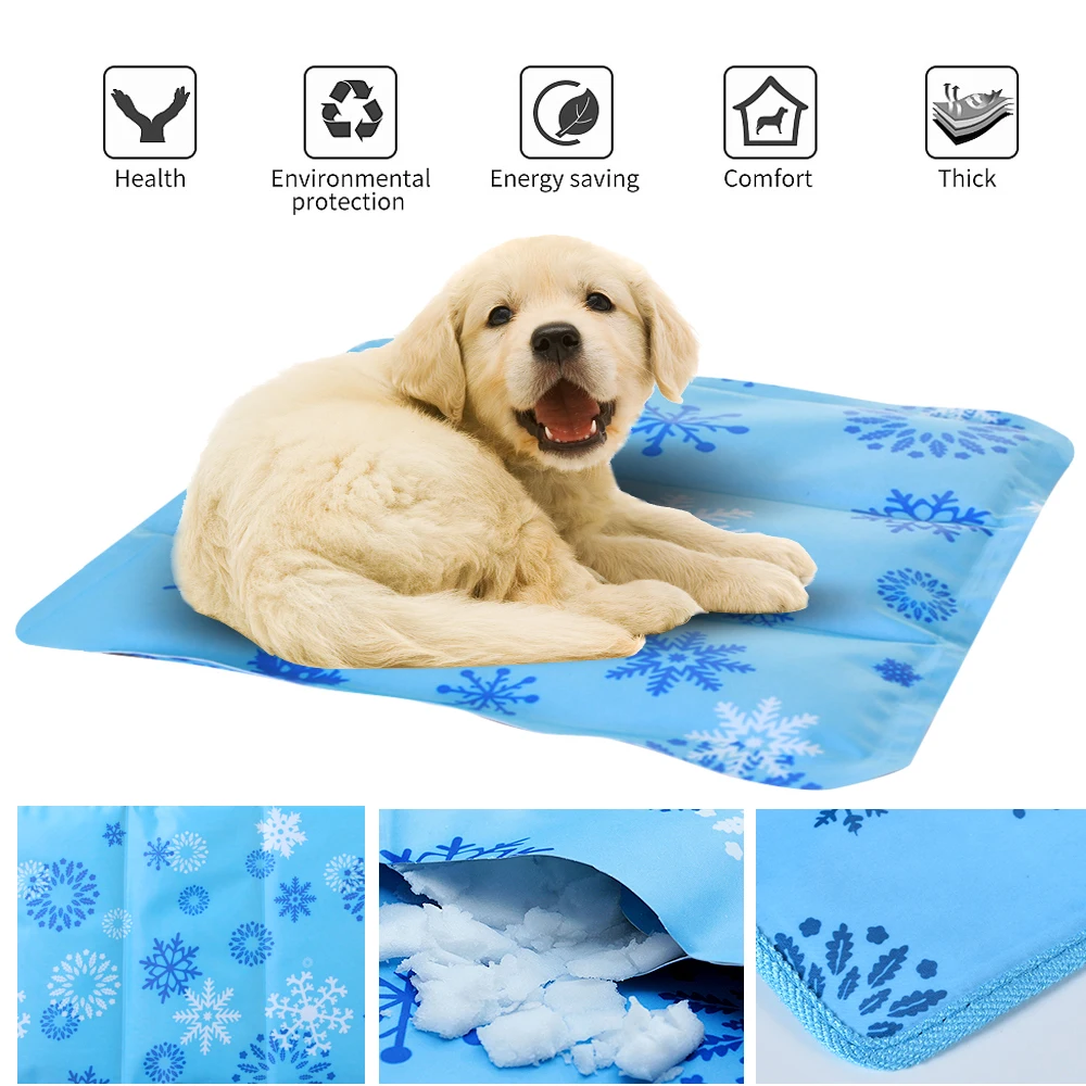 

Hoomall 1PC Summer Cooling Pet Dog Mat Ice Pad Muti-functional Travel Caming Yoga Sleeping Mats For Dogs Cats Pet Random Pattern