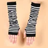 Naiveroo Fashion Women Lady Striped Elbow Gloves Warmer Knitted Long Fingerless Gloves Elbow Mittens Christmas Accessories Gift ► Photo 3/6