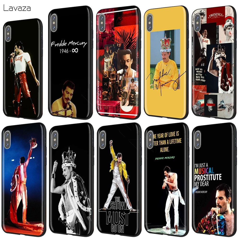 

Lavaza Freddie Mercury Queen Case for iPhone XS Max XR X 8 7 6 6S Plus 5 5s se