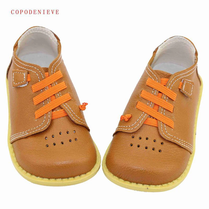 COPODENIEVE جلد طبيعي الفتيان أحذية أحذية من الجلد الصبي شقق لل فتاة رياضية الأطفال حذاء كاجوال NmdGenuine الجلدية