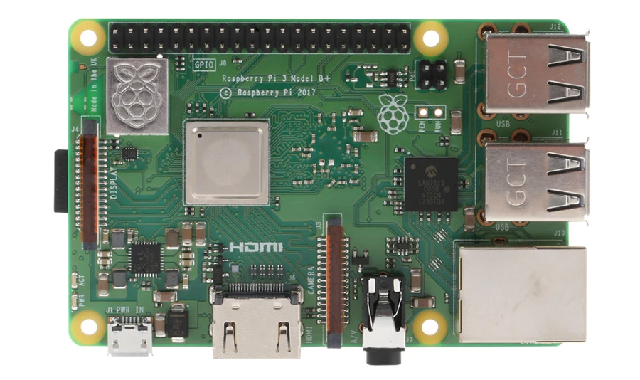 Raspberry Pi 3 Модель B+ RPI 3 B plus с 1 Гб BCM2837B0 1,4 ГГц ARM Cortex-A53 Поддержка Wi-Fi 2,4 ГГц и Bluetooth 4,2