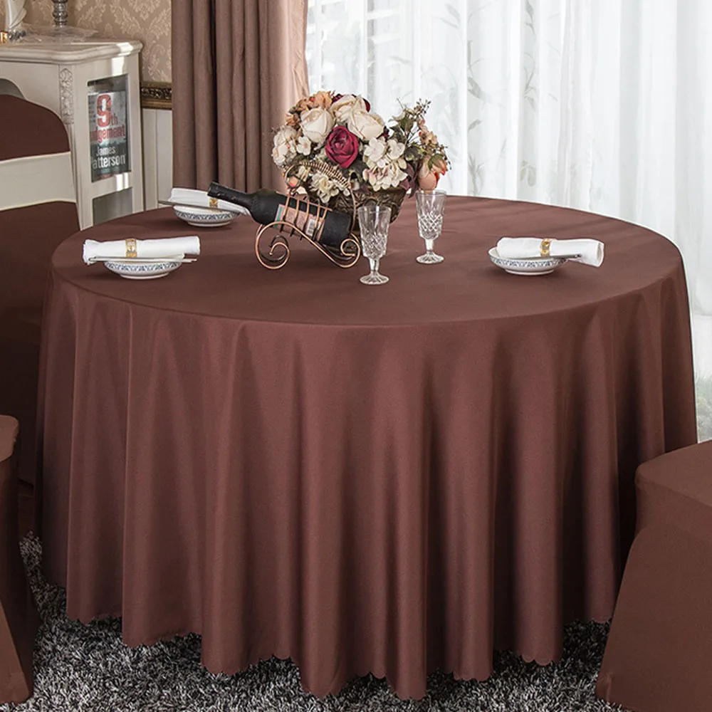 pano banquete do hotel festa redonda 240cm capa de mesa poliéster