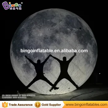 

Square display large inflatable moon LED lighting inflatable moon balloon for background toys