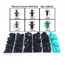 

100 Models Mixed Door Bumper Fender Cover Automotive Plastic Fastener Snap Trim Clip Rivet Auto Screw Fastener For All Cars