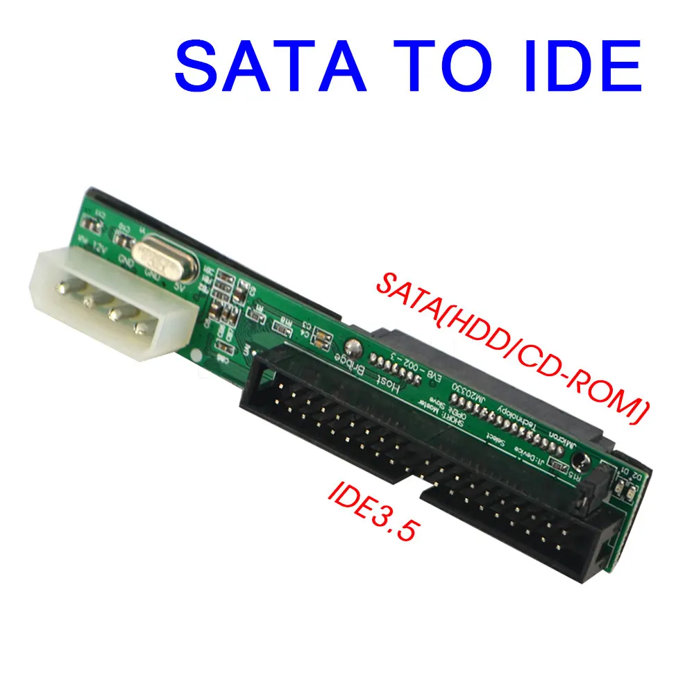 

Адаптер Sata 40Pin, 2,5 Гбит/с, Женский адаптер 3,5 Sata на 133 дюйма, мужской интерфейс IDE, Поддержка ATA 100, серийный кабель для HDD, CD, DVD