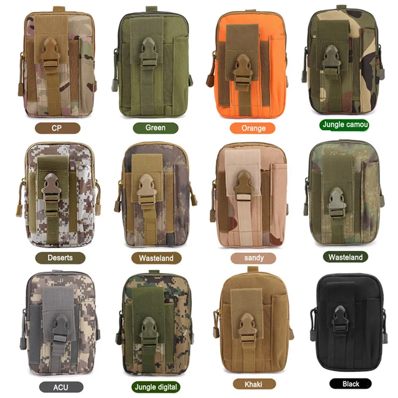  Sport Pocket Men Tactical Belted bags Military Waist Pack Running Pouch leisure wallet outdoor camo - 33013754088