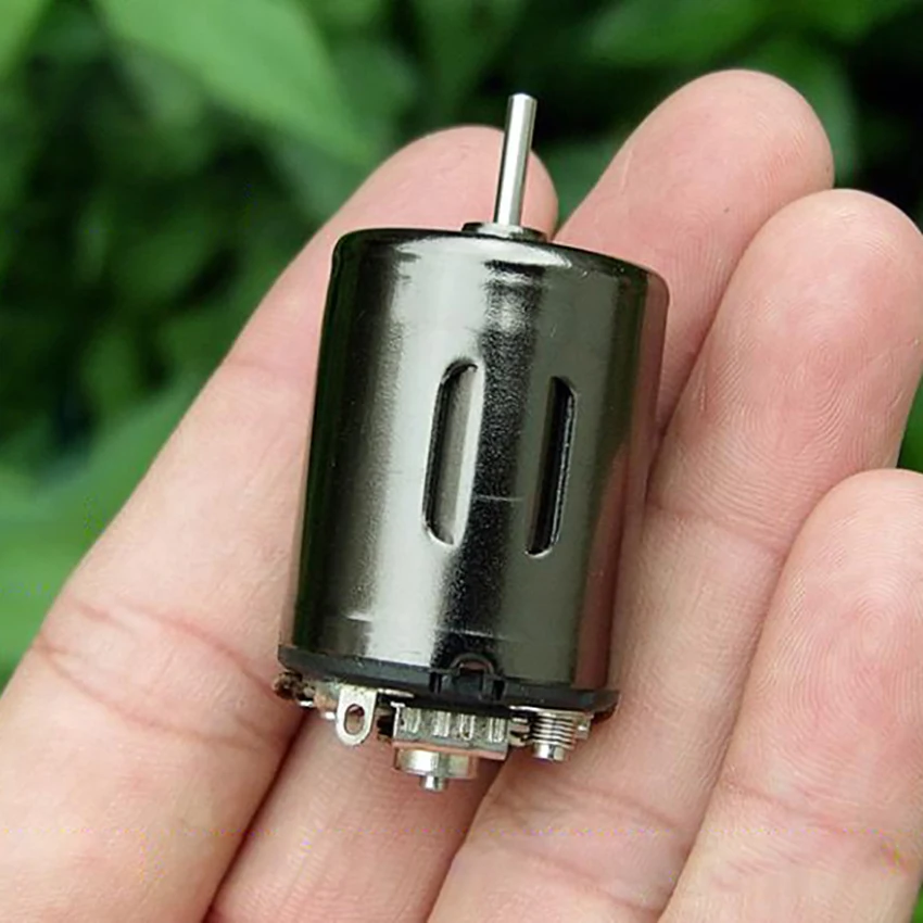 

High speed strong magnetic mini motor high torque RC airplane 370 motor with compensated carbon brush DIY water gun modification