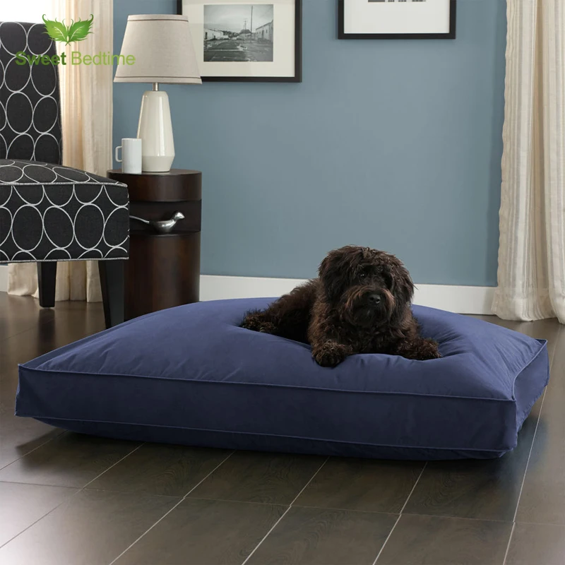 

medium large size goose feather dog beds breathable pet sofas animal tatami mat winter warm bed mats bed insert with protection