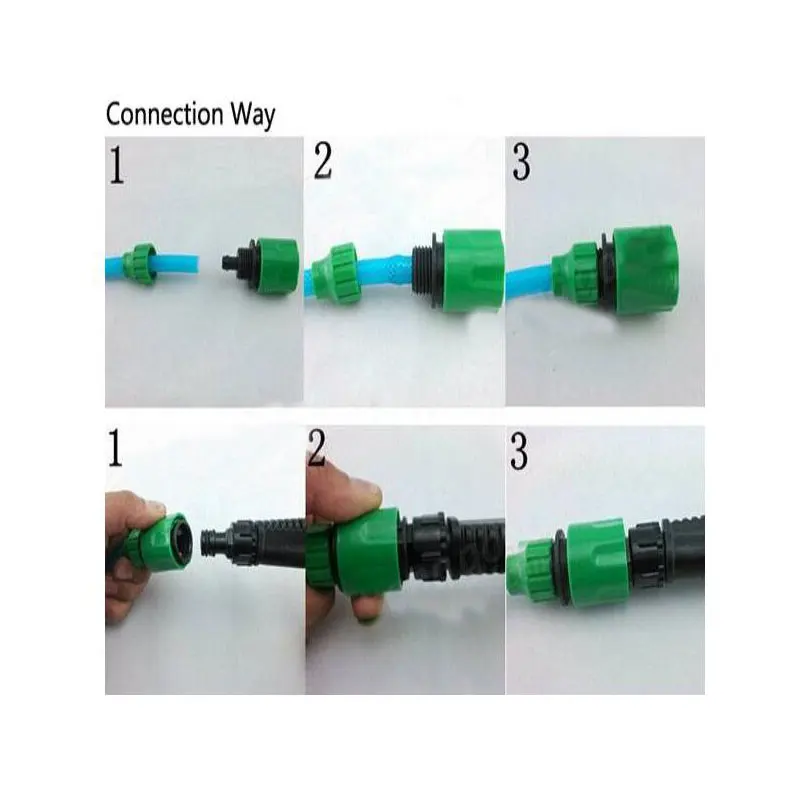 3/8 дюймовый садовый микро водный шланг быстрого соединения пластиковый подсоединительный фитинг