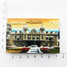 1 шт. 3D Смола Monaco туристические сувенирные магниты на холодильник Monte Carlo Grand казино холодильник магнитная наклейка домашний декор