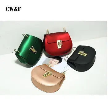 

New matte scrub chain saddle jelly chain pig bag shoulder Messenger bag