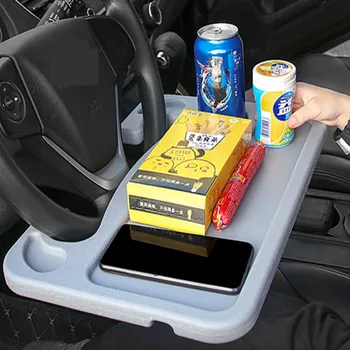

Car Portable Steering Wheel Desk Coffee Drink Holder Laptop Computer Table Universal Food Work Seat Auto Accessories