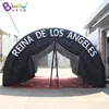Personalized 6x4.5x3.5 Meters Inflatable Black Passage For Event / Football Type Air-blown Tunnel Tent - BG-T0122 1