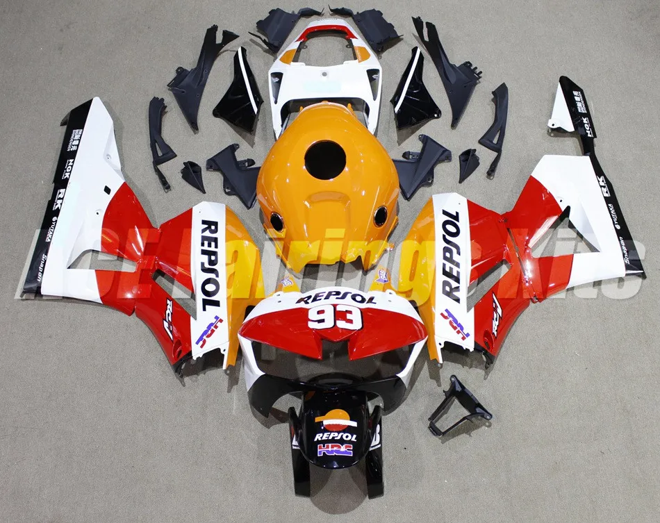 Литья под давлением полный комплект обтекателя пригодный для Honda CBR600RR F5 2013 600RR 13, 14, 15, 16 лет ABS Обтекатели repsol 93 Прохладный