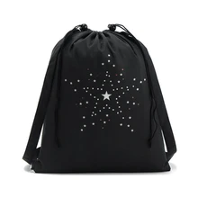 Повседневные высококачественные сумки на шнурке для путешествий, спортивная обувь, Танцевальная сумка унисекс, дорожная сумка для хранения, рюкзак для путешествий, черные сумки с принтом