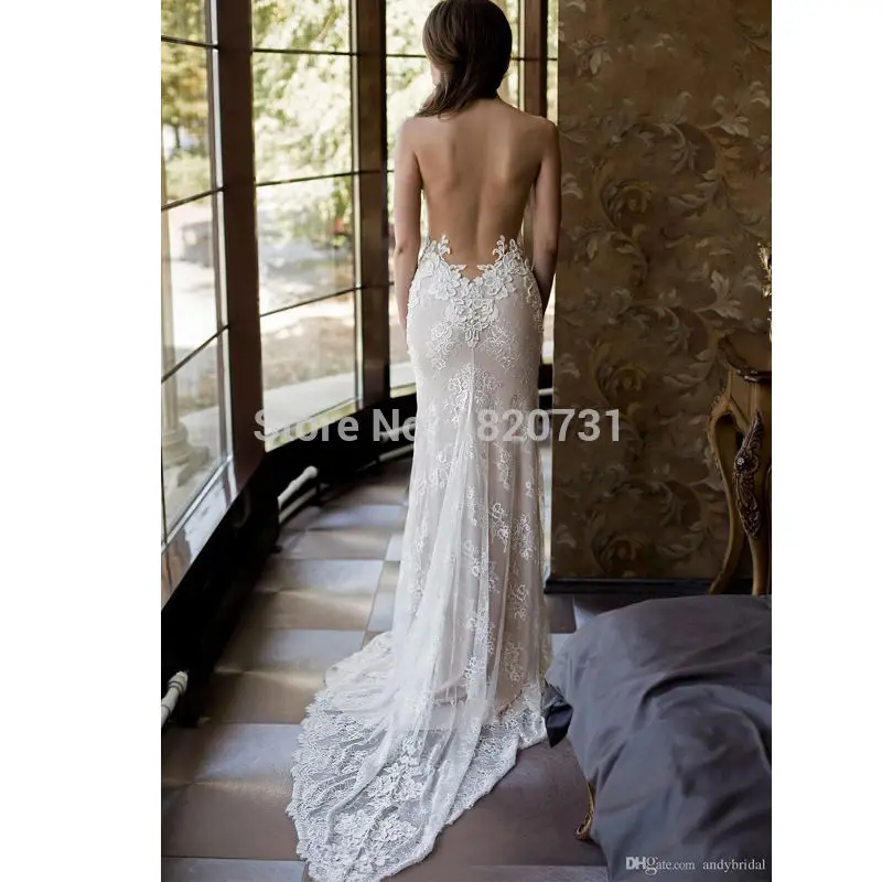 2017-Lace-Wedding-Dresses-with-Detachable-Skirt-Mermaid-Wedding-Gowns-Backless-Plunging-Neckline-Sexy-New-Arrival (2)