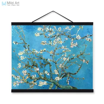 

Vincent Van Gogh Famous Blue Modern Impressionist Flowers Poster Prints Original White Floral Canvas Oil Paintings Wall Art Gift