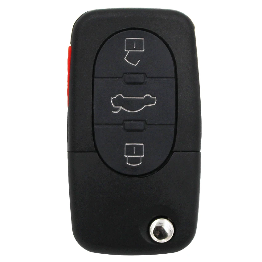 3+ 1 кнопки 315 МГц с ID48 чип удаленное 4D0 837 231 E для Audi A4 A6 A8 TT 4 кнопки 4D0837231E uncut HU66 лезвие