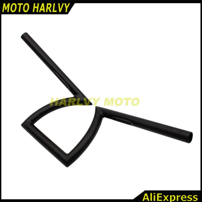 Черный Drag " 25 мм Z Bars откатные руль для CB GS XS KZ Chopper Bobber Honda Suzuki Kawasaki Yamaha Harley Chopper на заказ - Цвет: Черный