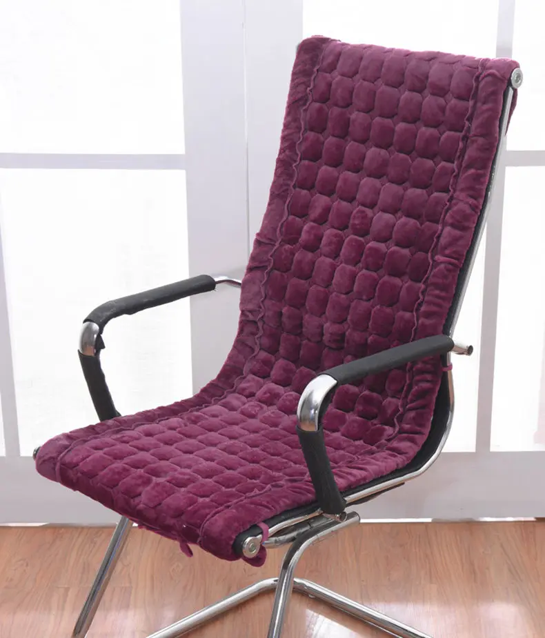 Однотонная Прямоугольная подушка для сиденья, супер мягкая подушка для стула, толстая Подушка для офиса, кресло Camputer, удобная подушка для татами - Цвет: Purple