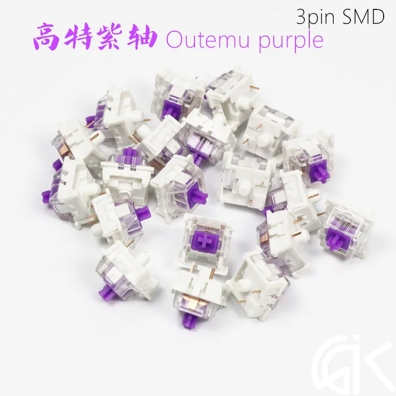 

High quality Outemu mechanical keyboard switch purple swtiches purple axis like cherry MX white touch bottom 62g