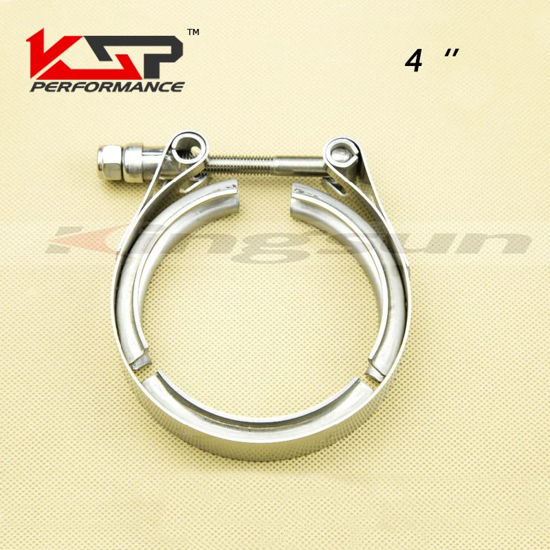 

Kingsun 4'' Sus 304 Stainless Steel V Band Clamp With T Bolt Professional For Turbo /Exhaust Downpipes-- Clamp Only