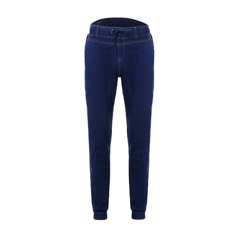 Hot Men's Harem Jeans Washed Feet Skinny Denim Blue Pant Hip Hop Sportswear Trousers Elastic Waist Joggers Pants Plus Size 4XL