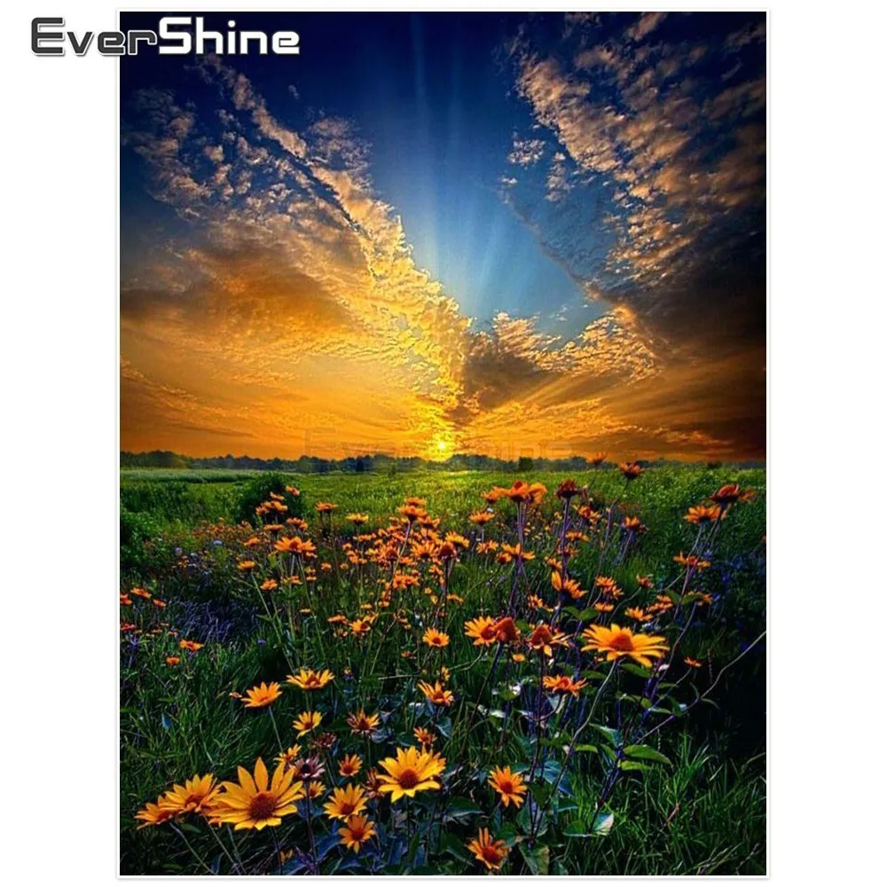 Evershine 5D Diamond Painting Full Square Drill Scenery DIY Embroidery Cross Stitch Landscape Pictures Of Rhinestones | Дом и сад