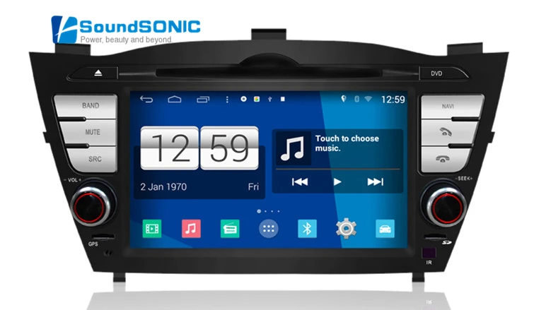 Android 4.4.4 для hyundai IX35 Tucson 2009 2013 Авто Радио Стерео DVD gps навигация спутниковая