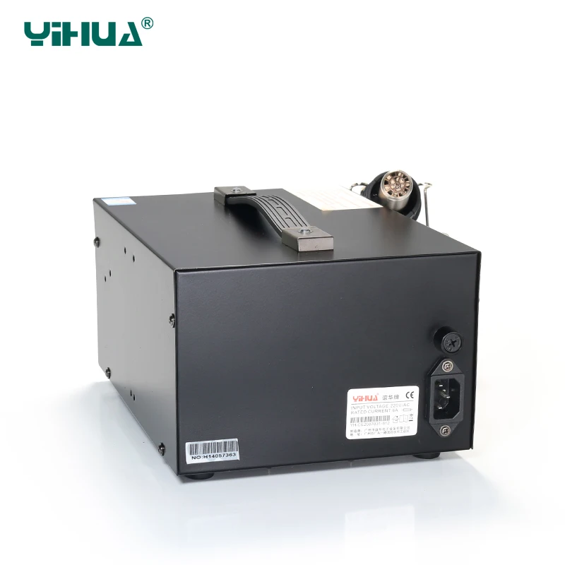 YIHUA 852 + регулируемый светодиодный паяльная станция горячего воздуха для ремонта